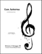 Lux Aeterna SATB choral sheet music cover